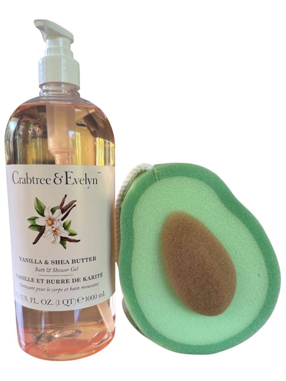 Crabtree & Evelyn Vanilla Shea Butter Bath Shower Gel 1000ml DISCONTINUED